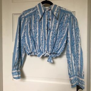 60s vintage western top